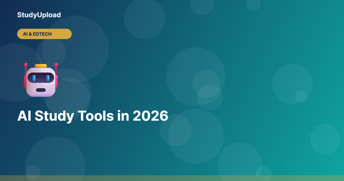 AI Study Tools in 2026