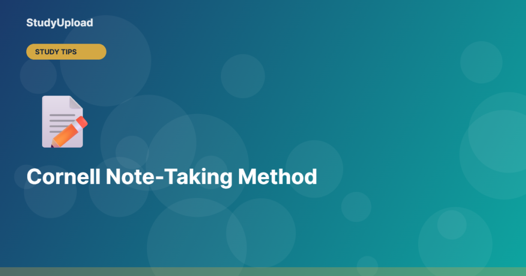 Cornell Note-Taking Method