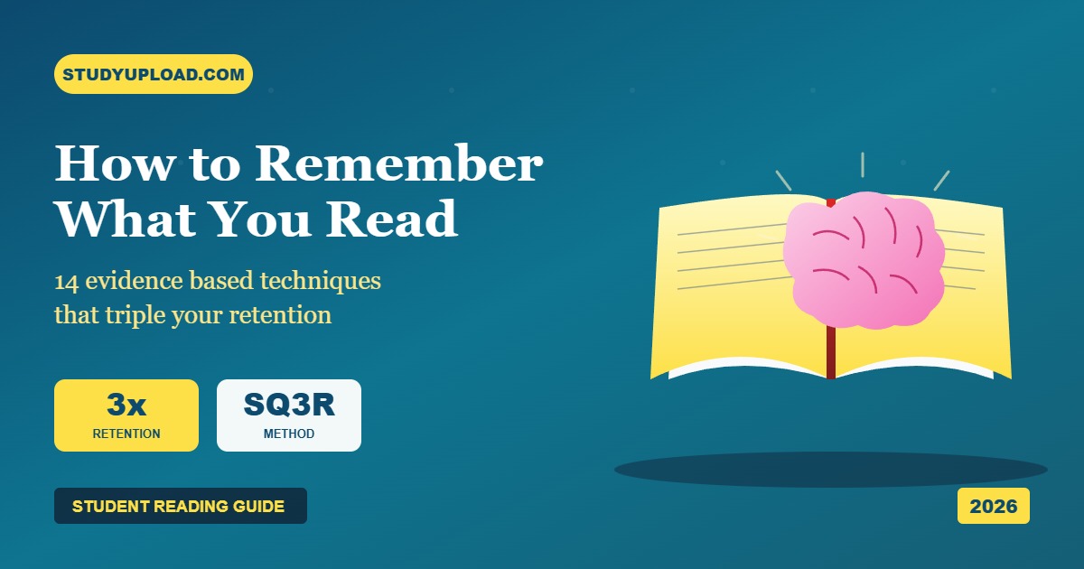 Open book with brain emerging illustration showing reading retention techniques