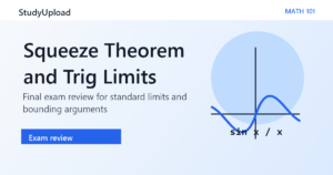 Calculus I (MATH 101) Squeeze Theorem and Trig Limits Exam Review