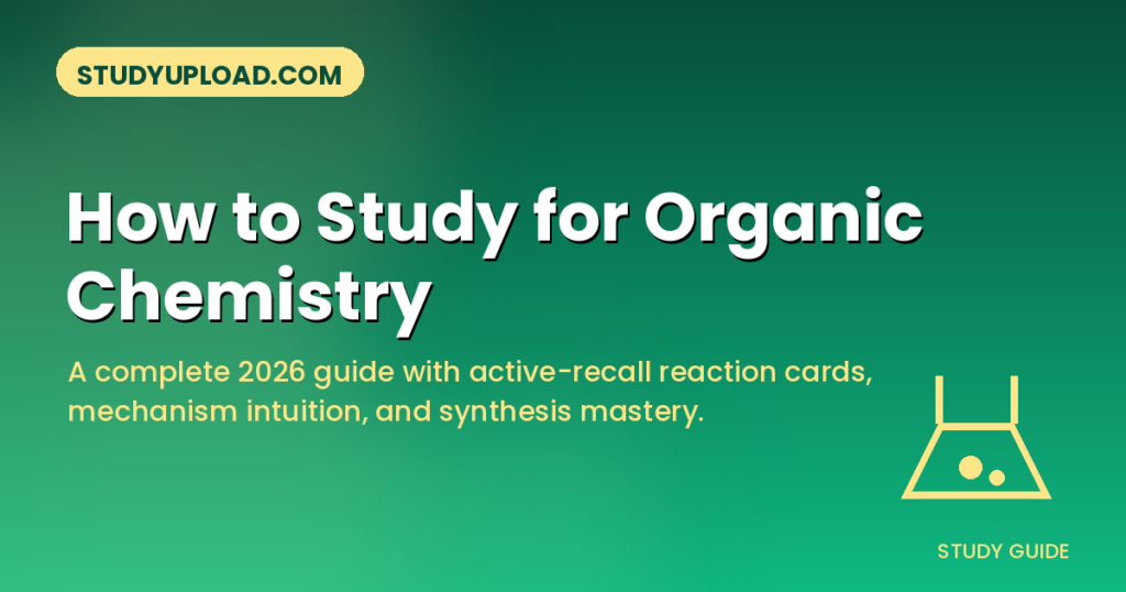 How to Study for Organic Chemistry: A Complete Guide for College Students (2026)
