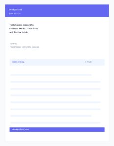 Tallahassee Community College – Exam Prep and Review Guide