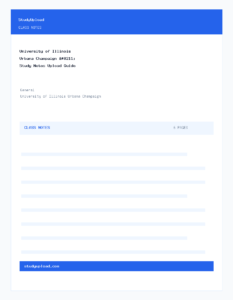 University of Illinois Urbana Champaign – Study Notes Upload Guide