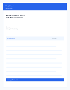 Wesleyan University – Study Notes Upload Guide