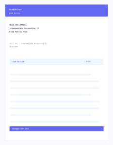 ACCT 301 – Intermediate Accounting II Exam Review Pack